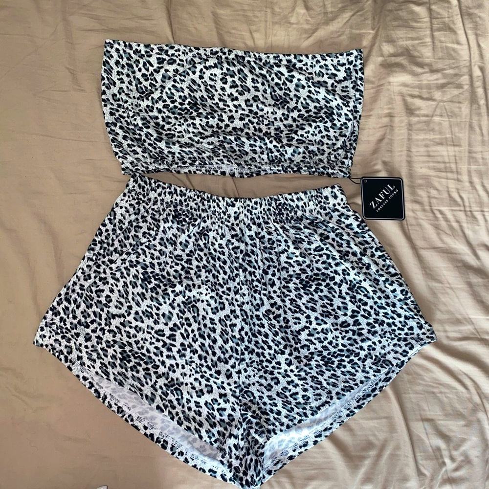 Zaful 2 piece cheetah print